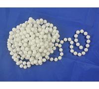 Toyland Approx 10ft WHITE Bead Chain - Christmas/All Year Round Decoration