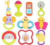 Toyland® Baby & Toddler Interactive Teething Rattles - 10 Assorted Designs - 1 at Random - 3m+