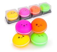 Toyland® Cute Neon Squishy Macaron Sensory Fidget Toy - 1 Chosen At Random - Squeeze Toys for Kids - Ages 3+