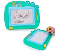 Toyland® Disney Stitch Magnetic Drawing Board - Includes 1x Attached Stylus Pen & 3 x Shape Stamp Accessories - Mess Free Doodle Pad - Educational Learning Toy