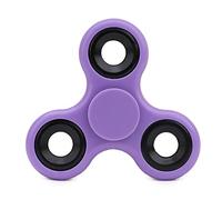 Toyland® Fidget Hand Spinner - Stress and Anxiety Relief - 38 Designs To Choose From (Purple & Black Rings)