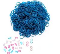 Toyland® Loom Band Refill Pack - 600 Loom Bands Latex Free (Blue)
