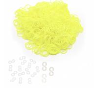 Toyland® Loom Band Refill Pack - 600 Neon Loom Bands (Yellow)