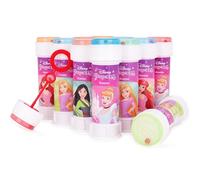 Toyland® Pack of 12 Princess Bubbles With Wands, 60ml Solution & Novelty Maze Lid - Pocket Money & Party Bag Toys