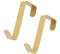 Toyland® Pack of 2-13cm Metal Over The Door Wreath Hangers - Ultra Slim - Seasonal Decoration Accessories