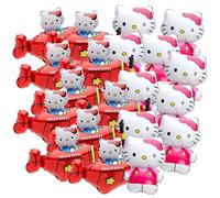 Toyland® Pack Of 20 - Hello Kitty Mini Foil Character Balloons - Sticks And Cups Included - Birthday Party Decorations