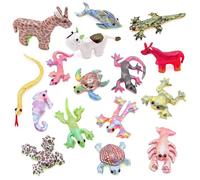 Toyland® Pack of 3-10cm (4") Sand Animal Toy/Decoration - Assorted Designs - 3 Chosen at Random