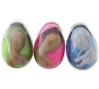 Toyland® Pack of 3 x 8.5cm Alien Egg Toy - Alien In Goo & Plastic Egg - Novelty & Gag Toys