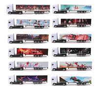 Toyland® Pack of 4 - Die-Cast Metal Elf Delivery Trucks - Scale 1:87-12 Naughty Elf Designs To Collect - Play Truck Vehicles