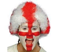 Toyland® St George's Cross Curly England Wig - Fancy Dress Accessories