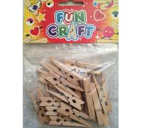 ToylandÂ Pack of 48mm Assorted Craft Kit Pegs - Arts and Crafts