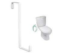 TOYMIS 1pc Potty Seat Hook, Potty Hook for Kids Z Shaped Door Hangers No Drill Multifunctional Over The Door Hooks for Hanging Potty Training Seat Toilet Tank Wardrobes Closets Cabinets (White)