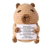 TOYMIS Capybara Plush Figure, Soft Doll, Positive Card, Gift, Decoration