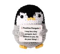 TOYMIS Crochet Penguin Wool Doll - Knitted Penguin Critter for Party Décor Gifts