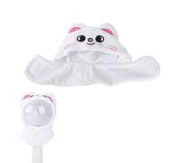 TOYMIS Lightstick Cover for Stray Kids, Cartoon Character Lightstick Holder Soft Plush Cloth Support Display Holder Compatible with Stray Kids Light Stick Ver1.0/2.0 (White Cat)