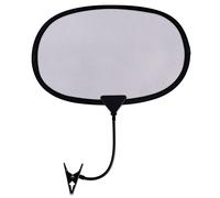 TOYMIS Sun Shade With Clip, 17.7x11.8inch Flexible & Foldable Laptop Visor Heat Shield & Anti-Glare Sunshader for Outside (Grey)