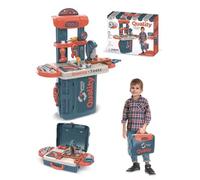 TOYNEST 3 in 1 Little Workbench Tool Pretend Play Set Kit Toy in Role Playing Toys Occupational Activity Educational Set Fun Present for Kids Children Toddler Indoor Outdoor Gift Present Birthday