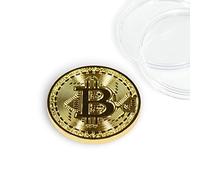 Toynk Bitcoin Collectible|Gold Plated Commemorative Blockchain Coin| Collector's Coin