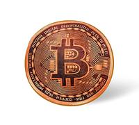 Toynk Bitcoin Cryptocurrency Round Fleece Throw Blanket | Plush Soft Polyester Cover For Sofa and Bed, Cozy Home Decor Room Essentials | Funny Money Prop Gifts For Teens, Kids | 60 Inches