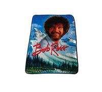 Toynk Bob Ross Design Soft and Cozy Throw Size Fleece Plush Blanket | 45 x 60 Inches