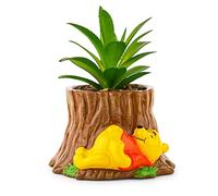 Toynk Disney Winnie the Pooh Tree Stump 5-Inch Planter With Artificial Succulent