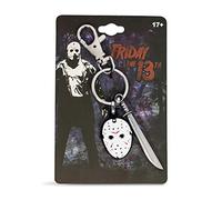 Toynk Friday The 13th Mask & Machete Sword Heavy Duty Metal Car & Backpack Keychain