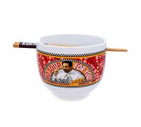 Toynk Seinfeld No Soup For You Japanese Ceramic Dinnerware Set | Includes 20-Ounce Ramen Noodle Bowl and Wooden Chopsticks