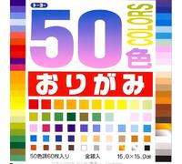 Toyo 50 Colors Origami 5.9 in (15cm) 60 Sheets Japan Import