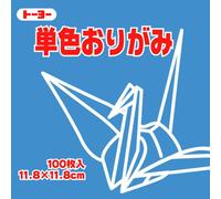 Toyo Origami Paper Single Color - Blue - 11.8cm, 100 Sheets