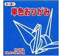 Toyo Origami Paper Single Color - Blue - 15cm, 100 Sheets
