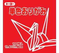 Toyo Origami Paper Single Colour - Red - 11.8cm, 100 Sheets