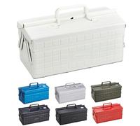 TOYO ST-350W Steel 2-Tier Tool Box - White