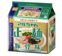 Toyo Suisan Maruchan Seimen Japanese Instant Ramen Noodles 正麵 (Pack of 5) - Tonkotsu Pork Bone Flavour