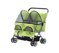 TOYOCC Pet Stroller, Super Large Space Double Dog Strollers Sale for 2 Or More Dogs Cats, Foldable with 4 Shockproof Wheels Heavy Duty 20KG Above