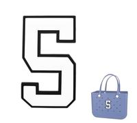 TOYORK Bag Charms for Bogg Bag,Decorative Bog bag Accessories Insert Number Charm for Original Bog Rubber Beach Tote White Number 5