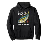 Toyosu Fish Market Tokyo Japan Buri Yellowtail Fish Souvenir Pullover Hoodie