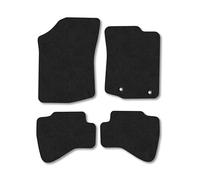 Toyota Aygo (2014-2021) [Hook Clip] Premium Car Mats Accessories Tailored Fit Tufted-Pile Carpet Black Trim Non-Slip Floor Mats Full Coverage Compatible Accessory Full Front & Rear Set with Clips