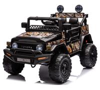 Toyota FJ Land Cruiser Licensed 12V Kids Ride On Car black with Remote Control