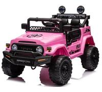 Toyota FJ Land Cruiser Licensed 12V Kids Ride On Car Pink with Remote Control