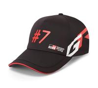 Toyota Gazoo Racing #7 Baseball Cap, Adjustable, Black with Red Accents