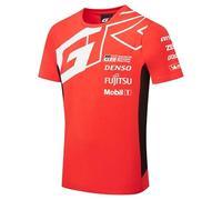 Toyota Gazoo Racing, Official 2025 WEC Merchandise, Team Classic T-Shirt, Jersey, Tee, Red, White, Black (UK, Alpha, L, Regular, Regular, Red)