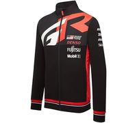 Toyota Gazoo Racing, Official 2025 WEC Merchandise, Team Full Zip Sweatshirt Jacket, Black, Red, White (UK, Alpha, XXL, Regular, Regular, Black)