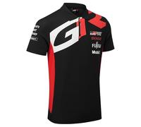 Toyota Gazoo Racing, Official 2025 WEC Merchandise, Team Quater Zip Poloshirt, Black, Red, White (UK, Alpha, L, Regular, Regular, Black)