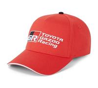 Toyota Gazoo Racing - Official Merchandise - Curved Baseball Cap Hat - Red/White - Adjustable