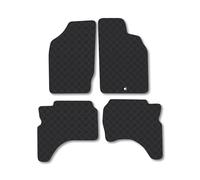 Toyota Hilux (1998-2001) Rubber Van Mats Accessories Tailored Fit Compatible Accessory Waterproof Protection Non-Slip Car Floor Mats 3mm Thick Full Coverage Durable Coverage with Clips