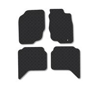 Toyota Hilux (2005-2011) Rubber Van Mats Accessories Tailored Fit Compatible Accessory Waterproof Protection Non-Slip Car Floor Mats 3mm Thick Full Coverage Durable Coverage with Clips