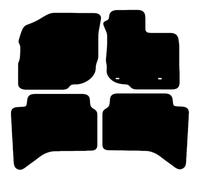 Toyota Hilux Double Cab 2011-2016 Car Mats UK-Made Tailored Fit Carpet Floor Mats Full Coverage Compatible Accessory Black Trim