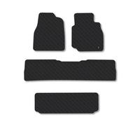 Toyota Land Cruiser (1998-2007) 5mm Thick Rubber Car Mats Heavy-Duty Tailored Fit Easy-Clean With Clips Custom Fit By Car Mat Co