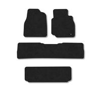 Toyota Land Cruiser (1998-2007) [Amazon] Premium Car Mats Accessories Tailored Fit Tufted-Pile Carpet Black Trim Non-Slip Floor Mats Full Coverage Compatible Accessory Full Front & Rear Set with Clips