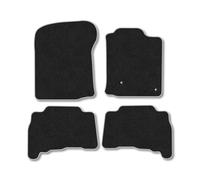 Toyota Land Cruiser (2010-2013) Car Mats Accessories Tailored Fit Carpet Floor Mats Non Slip Grey Trim Accessory Compatible Front Rear Set Anti Slip Full Coverage Granulated Backing Clips